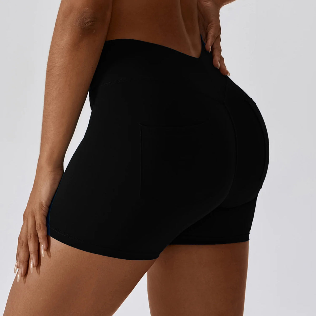 Tight Sport Shorts With Pocket