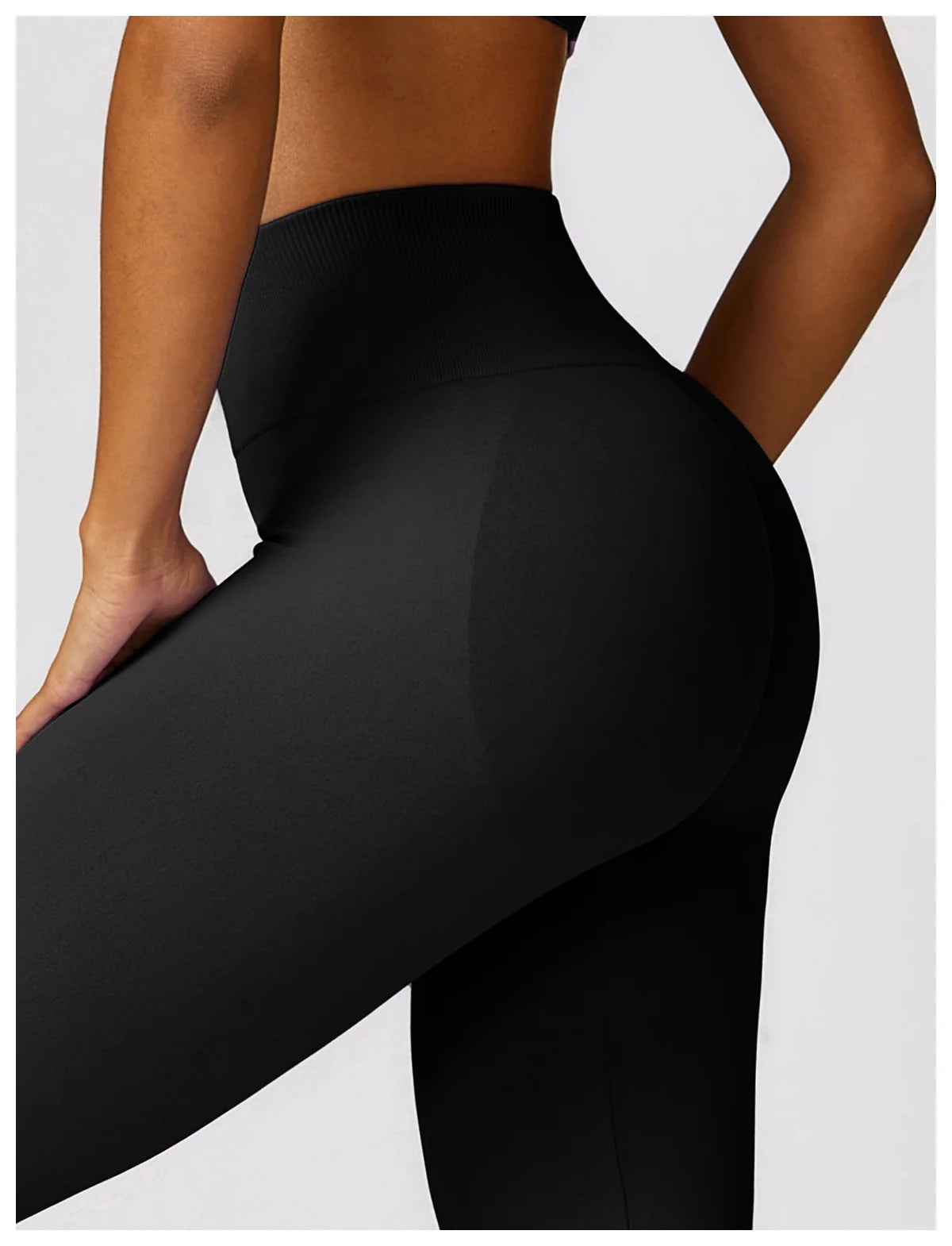 Tight Sport Pants With Wide Leg And Seamless