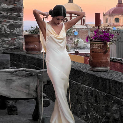 Sexy Backless Hip Wrapped Dress