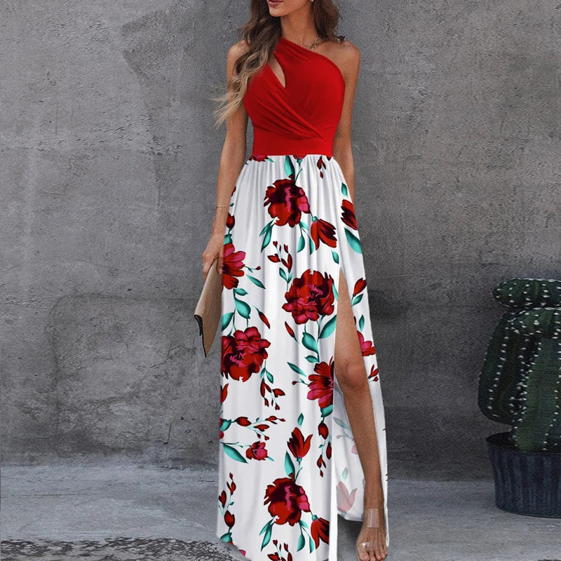 Dress With Slit At The Waist