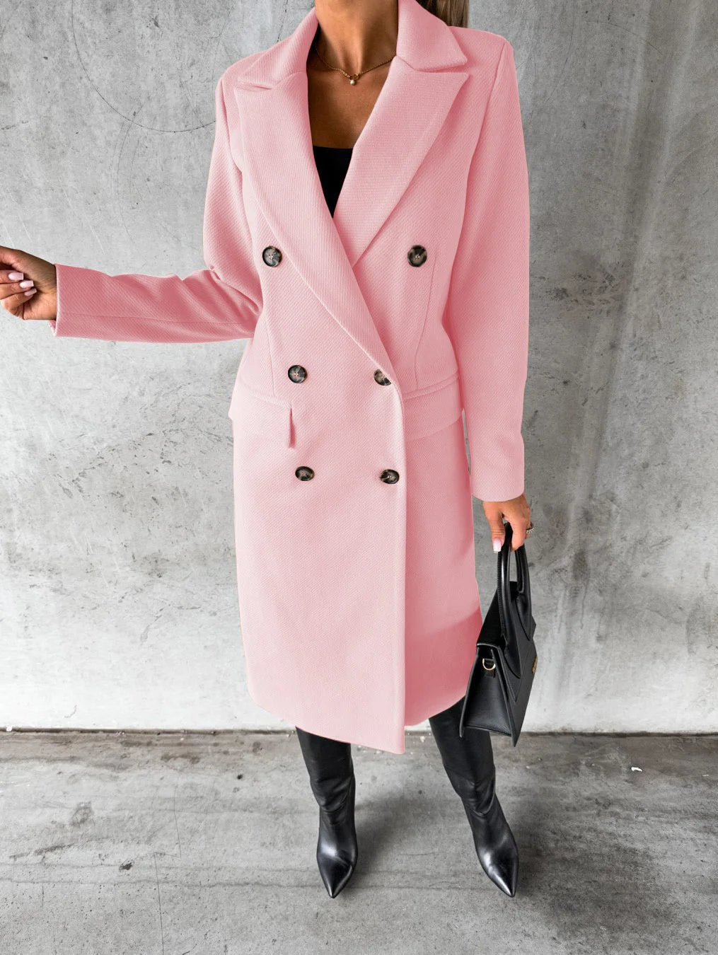 Fitted Coat With Buttons