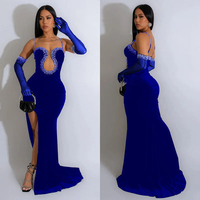 Sexy Diamond Long Dress