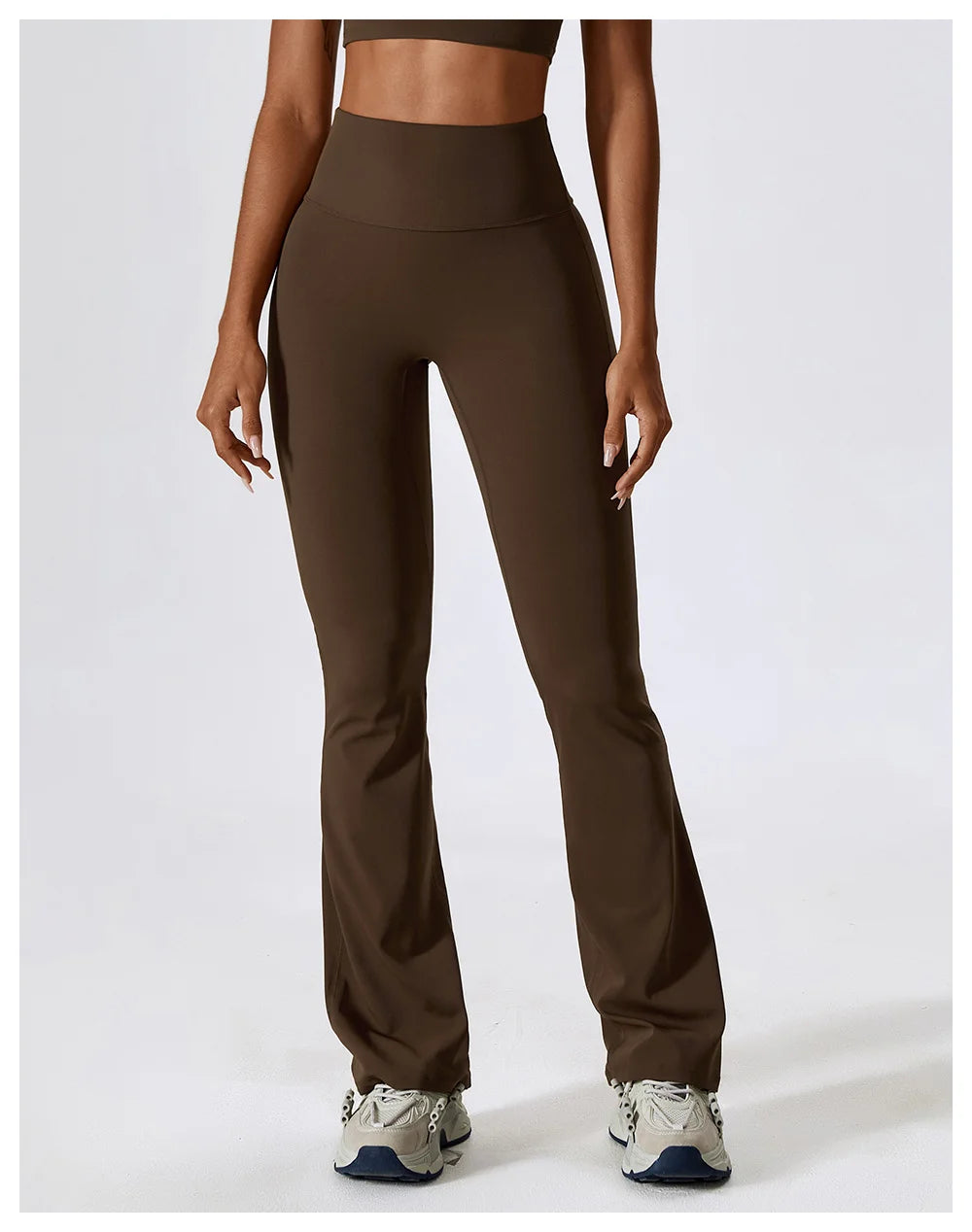 High Waist Slightly Flared Casual Sweatpants