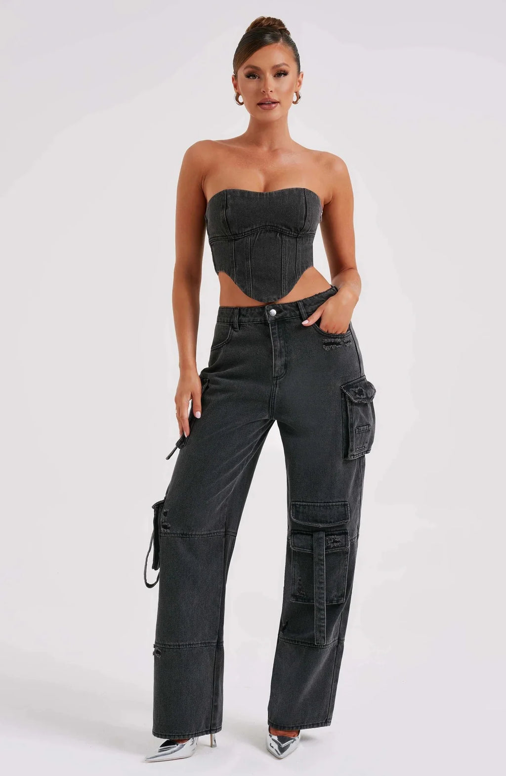 Loose Long Straight Cargo Pants