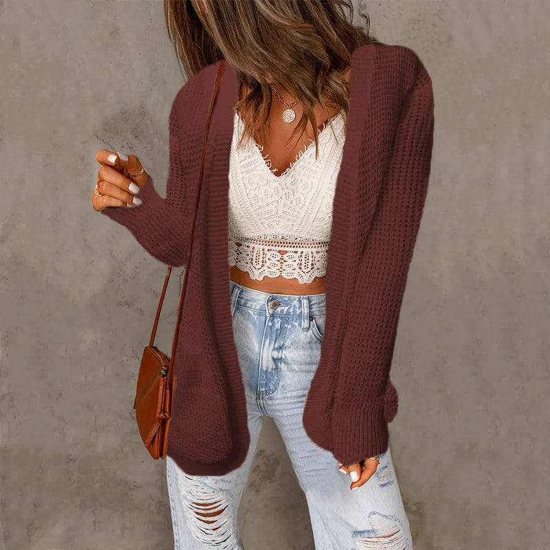 Knitted Sweater Jacket Top