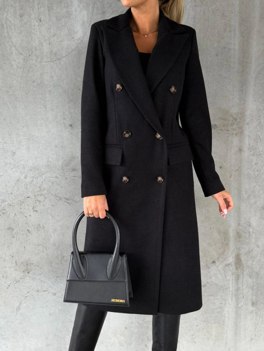 Fitted Coat With Buttons