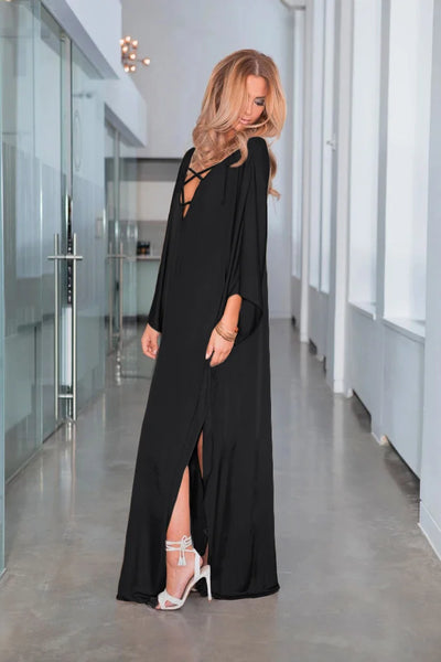 Gold Satin Oversized Prom Dress