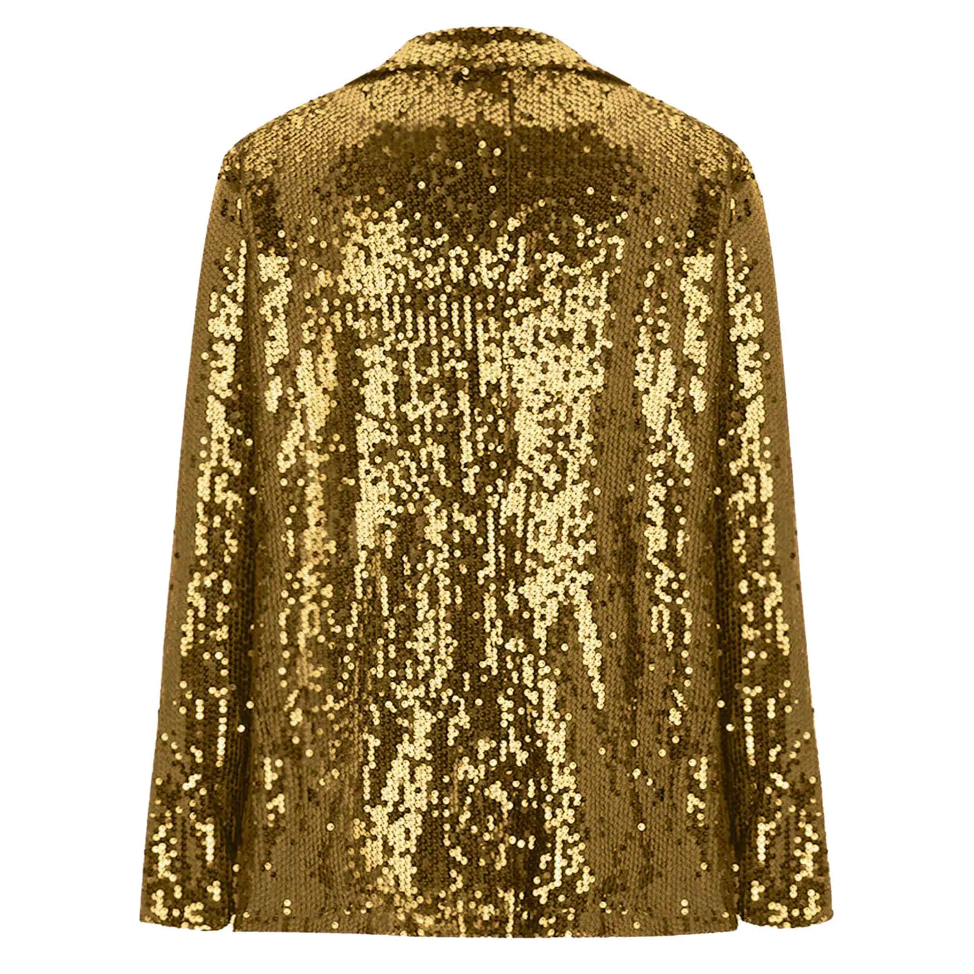 Long Sleeve Lapel Sequin Jacket