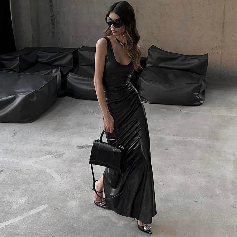Black Slip Elegant Dress