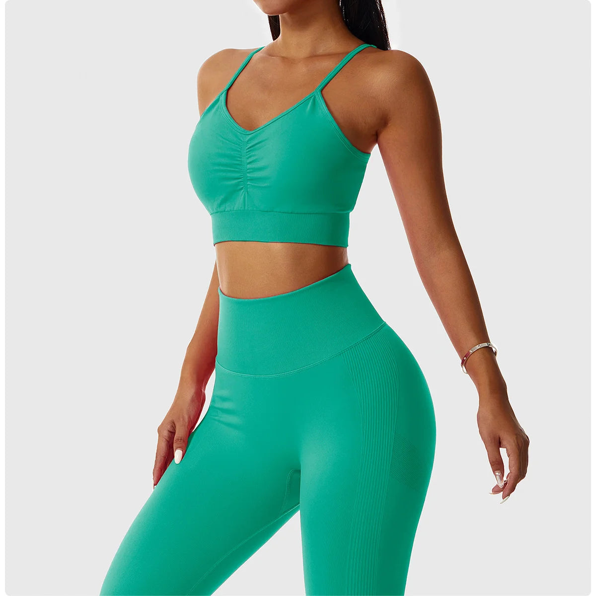 Fitted Crop Top With Thin Straps