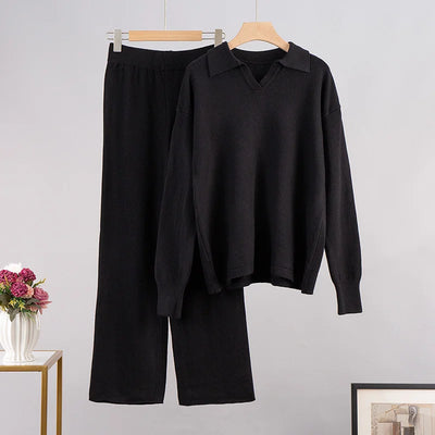 Sweater And Wide Pants Set