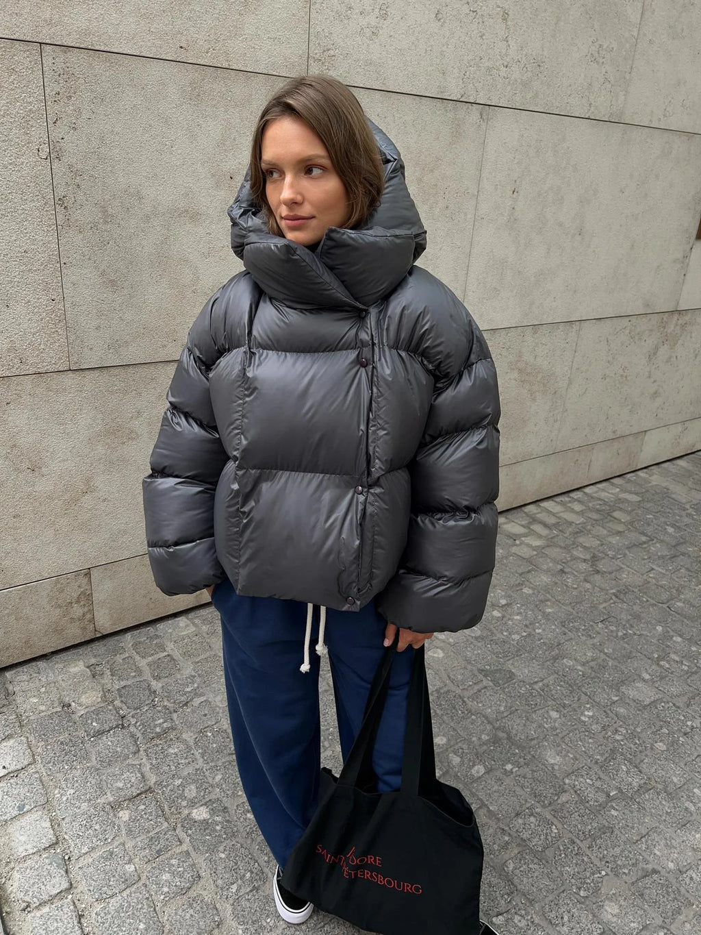 Cotton Padded Jacket Short Hooded