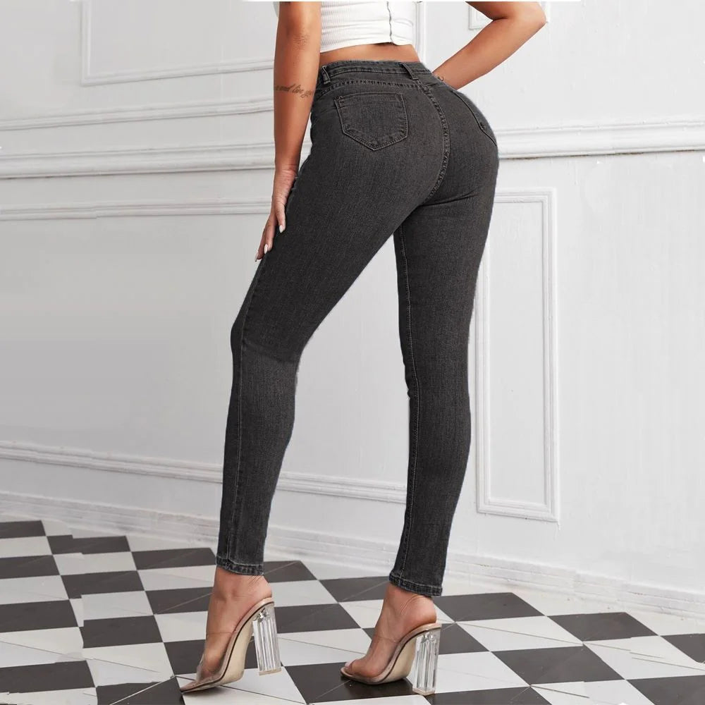 Buttocks Sexy Buttocks Jeans High Waist Pencil Pants