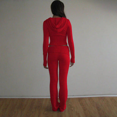 Hooded Top And Pants Set