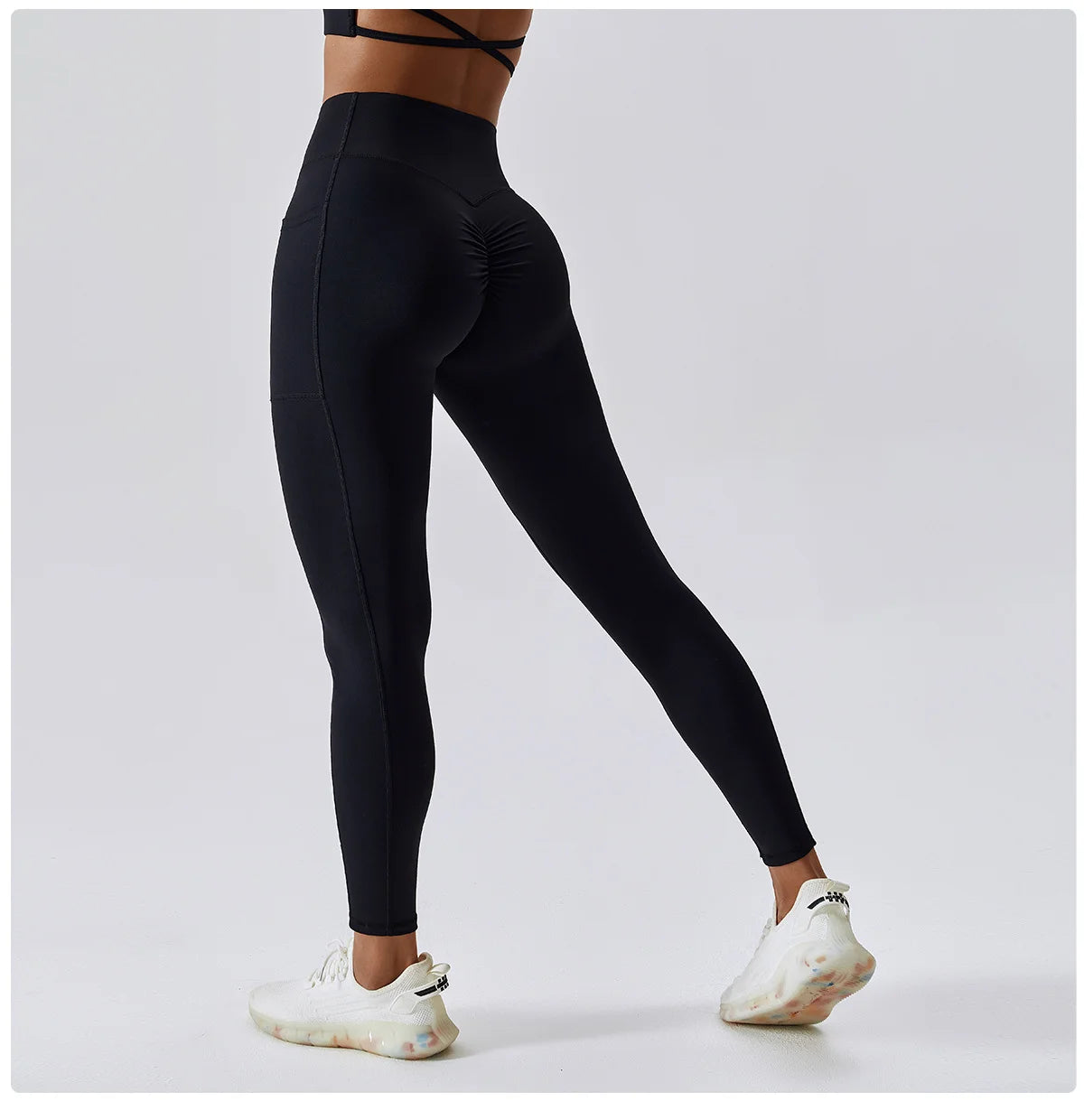 Sport Pants With Quick-drying Pocket And Crossed Waist