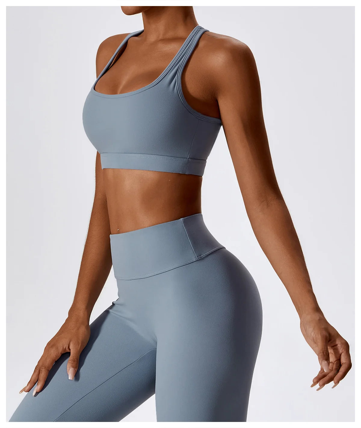 High-Intensity Nude Sports Vest Running Beautiful Back Fitness Top