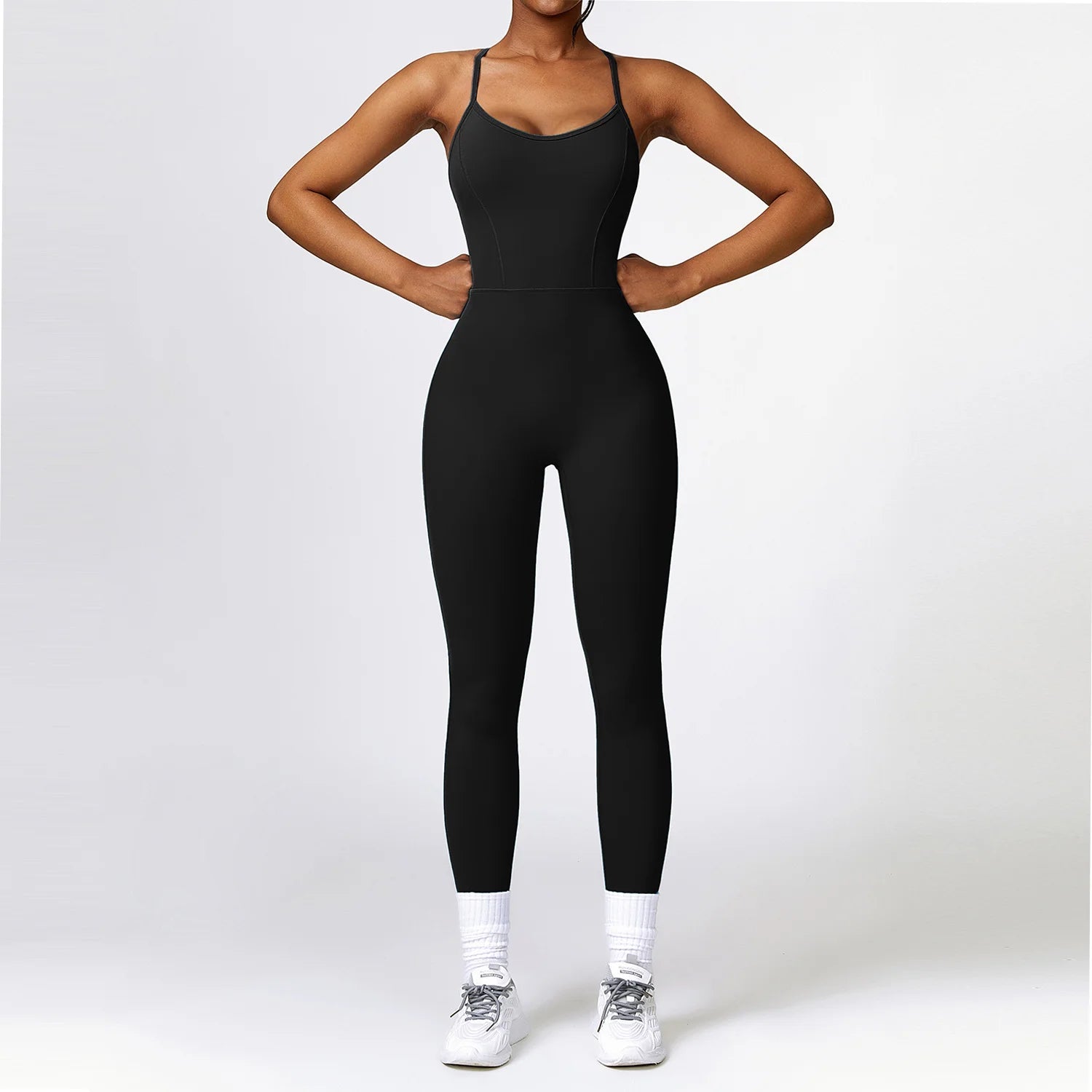 Sport Jumpsuit With Bare Back