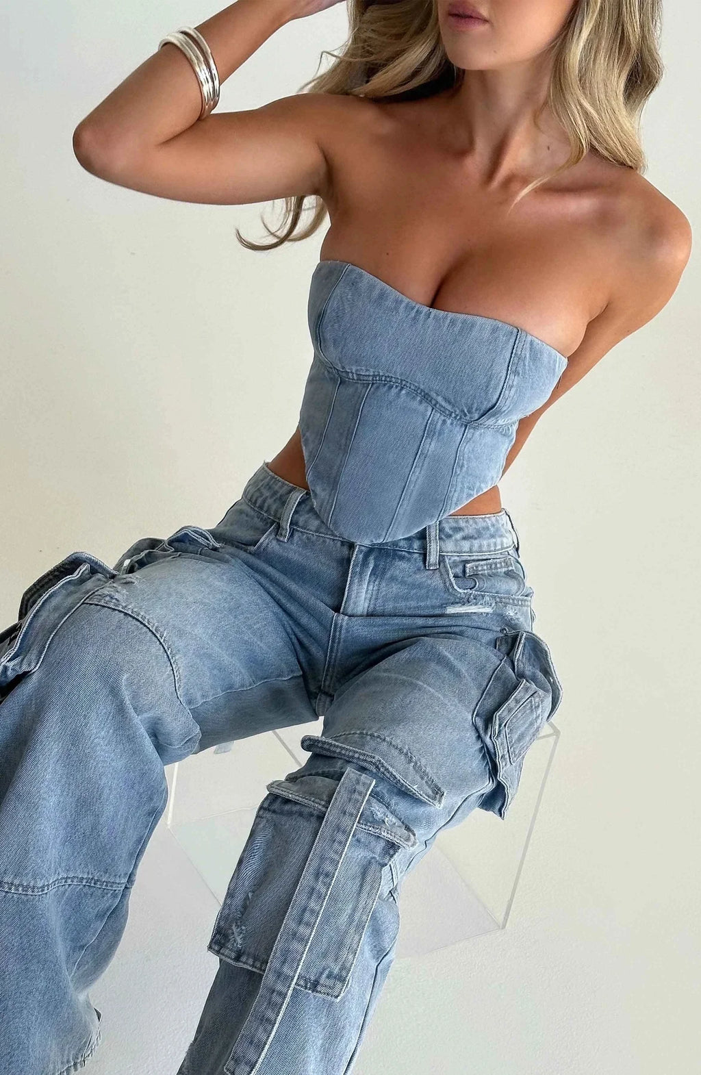 Loose Long Straight Cargo Pants