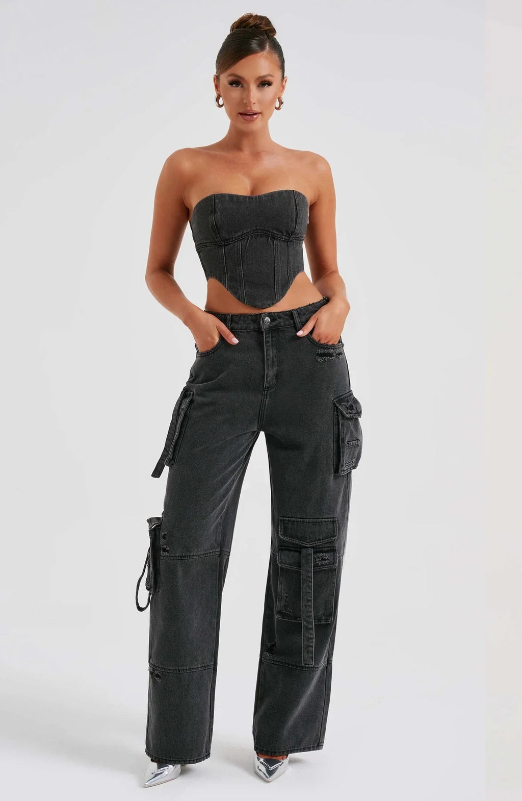 Loose Long Straight Cargo Pants