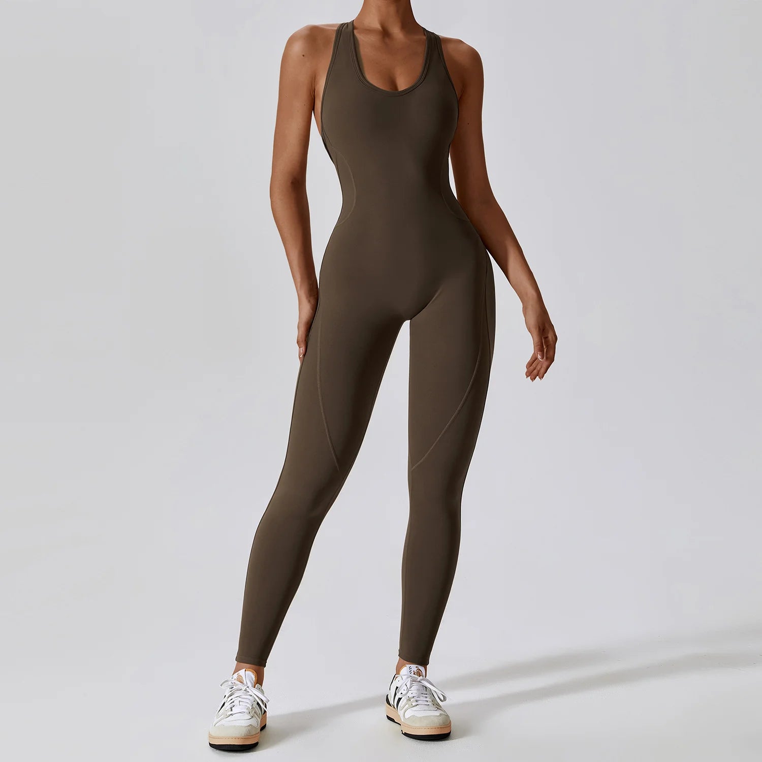 Tight Sport Jumpsuit With Open Back