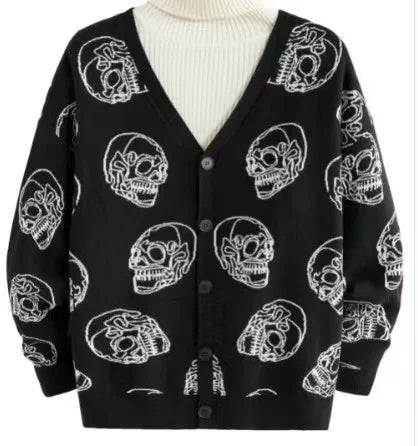 Sweater Coats Jacquard Halloween Cardigan Men And Women