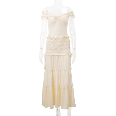 French Short Top and Pleated Skirt