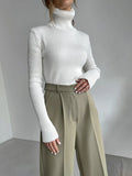 Lengthened Turtleneck Sweater
