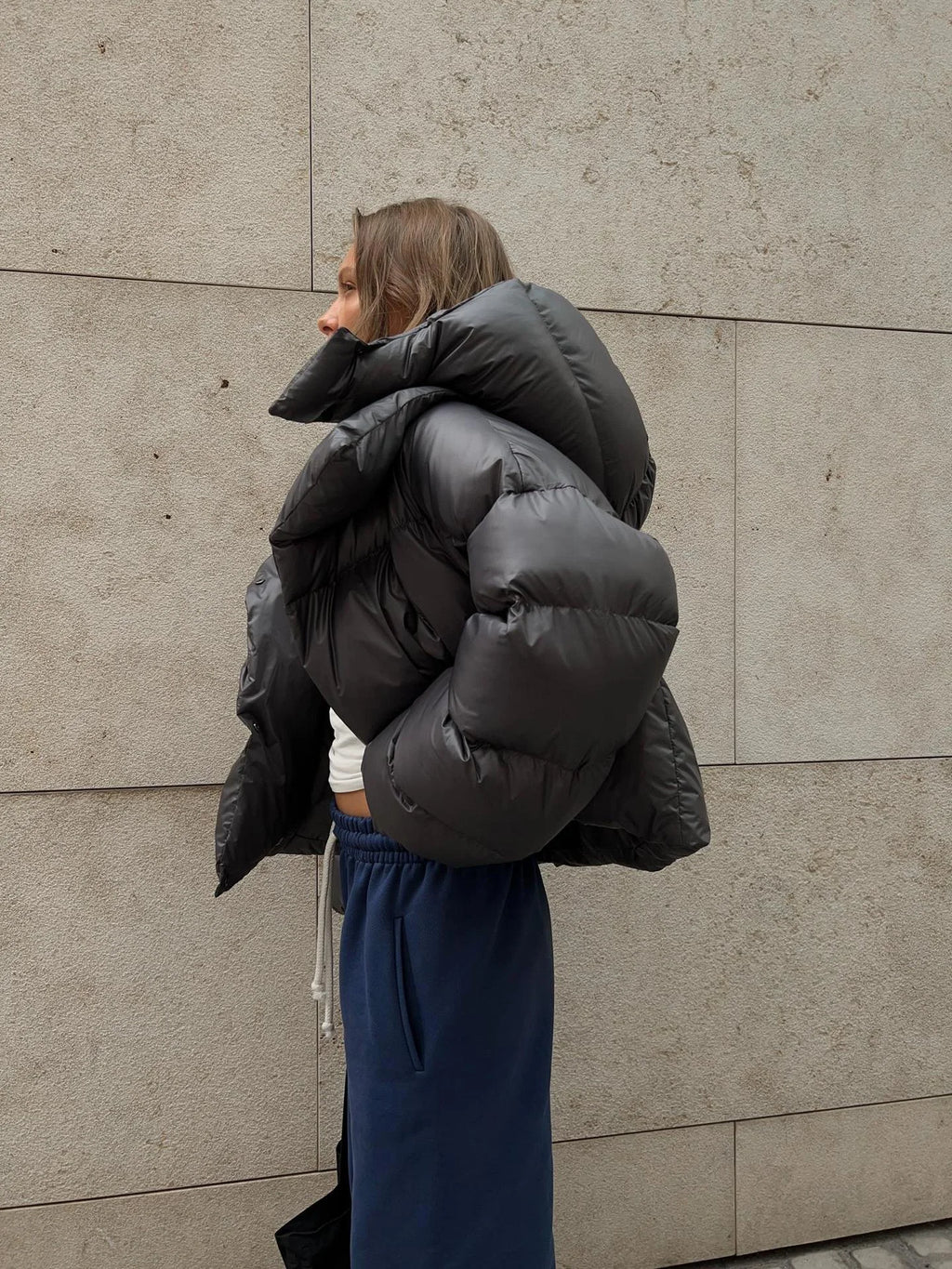 Cotton Padded Jacket Short Hooded