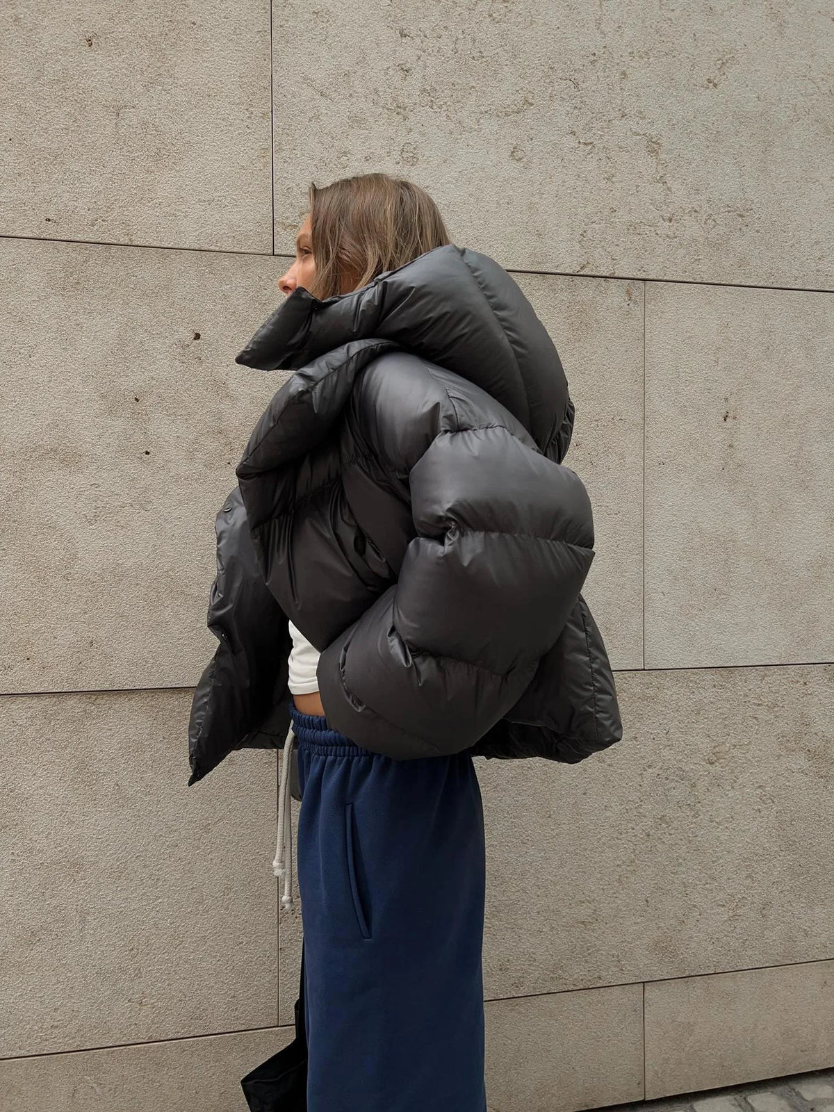 Cotton Padded Jacket Short Hooded