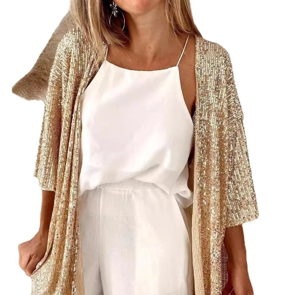Loose Sequin Jacket