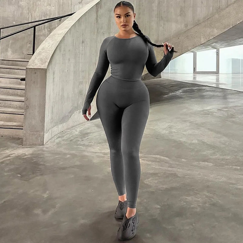 Long Sleeve Top And Leggings Set