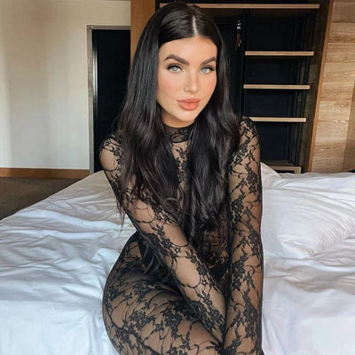 Transparent Lace Jumpsuit