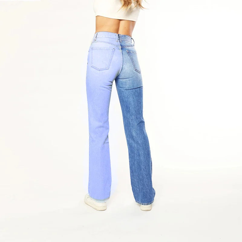 High Waist Straight Stretch Jean