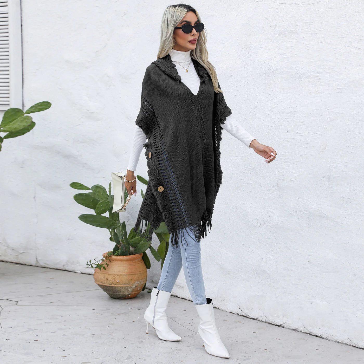 Long Hooded Sweater