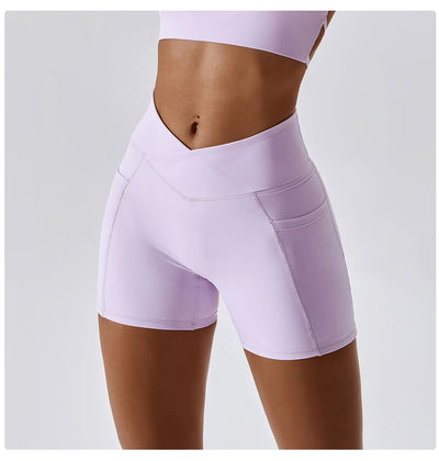Cross Waist Quick Dry Sports Shorts