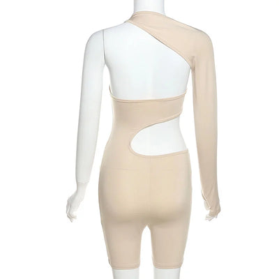 Long Sleeve Sexy Hollow Out Sports Jumpsuit