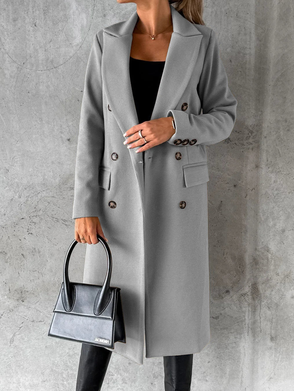 Fitted Coat With Buttons