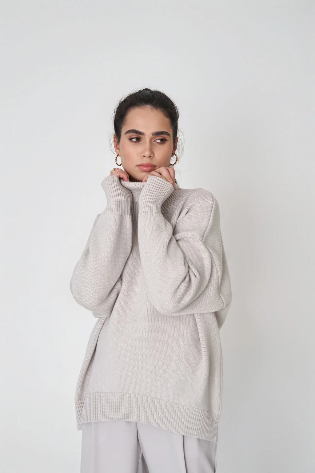 Overside High Neck Sweater