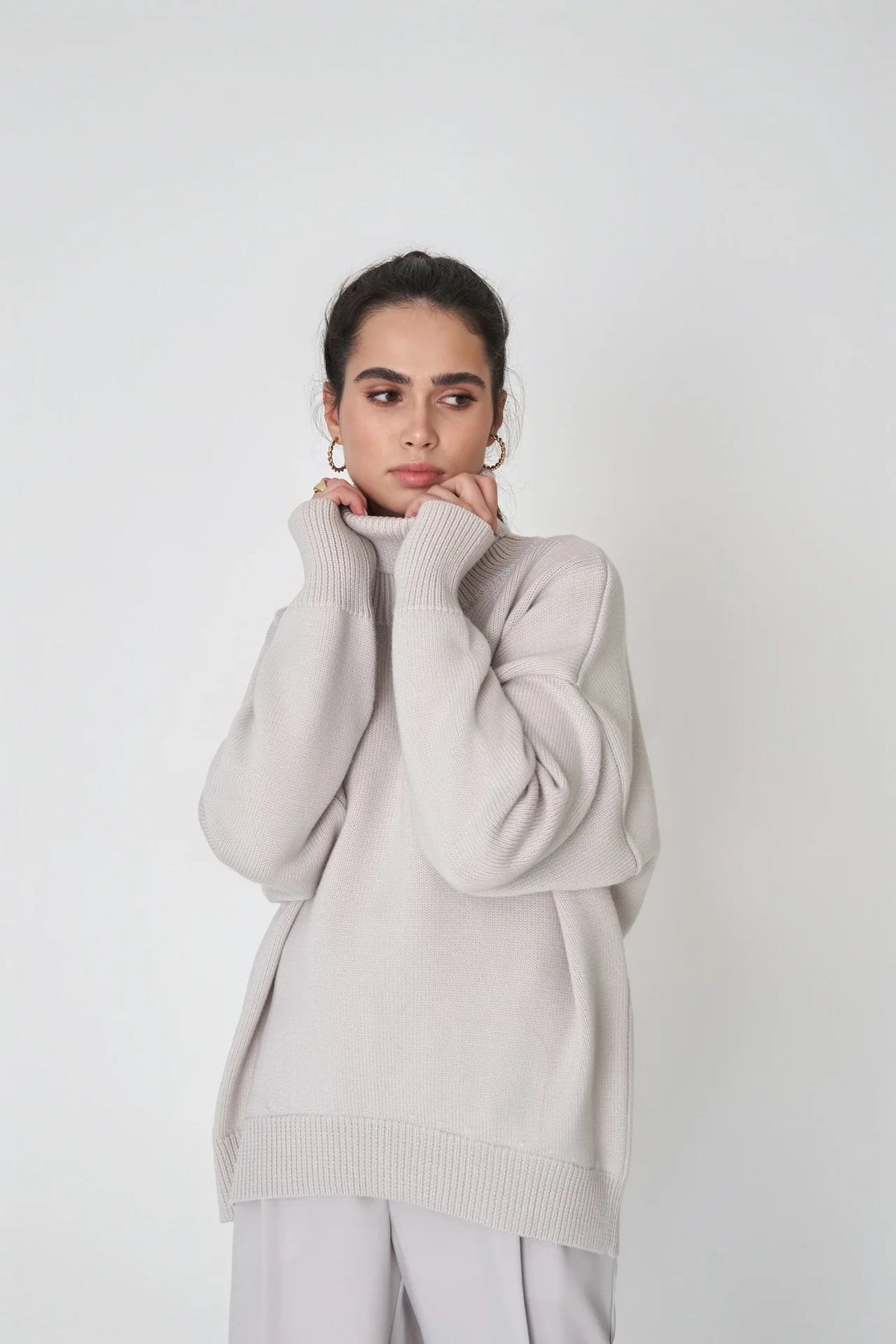 Overside High Neck Sweater