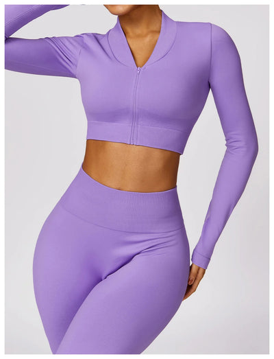 Tight Sport Pants With Wide Leg And Seamless