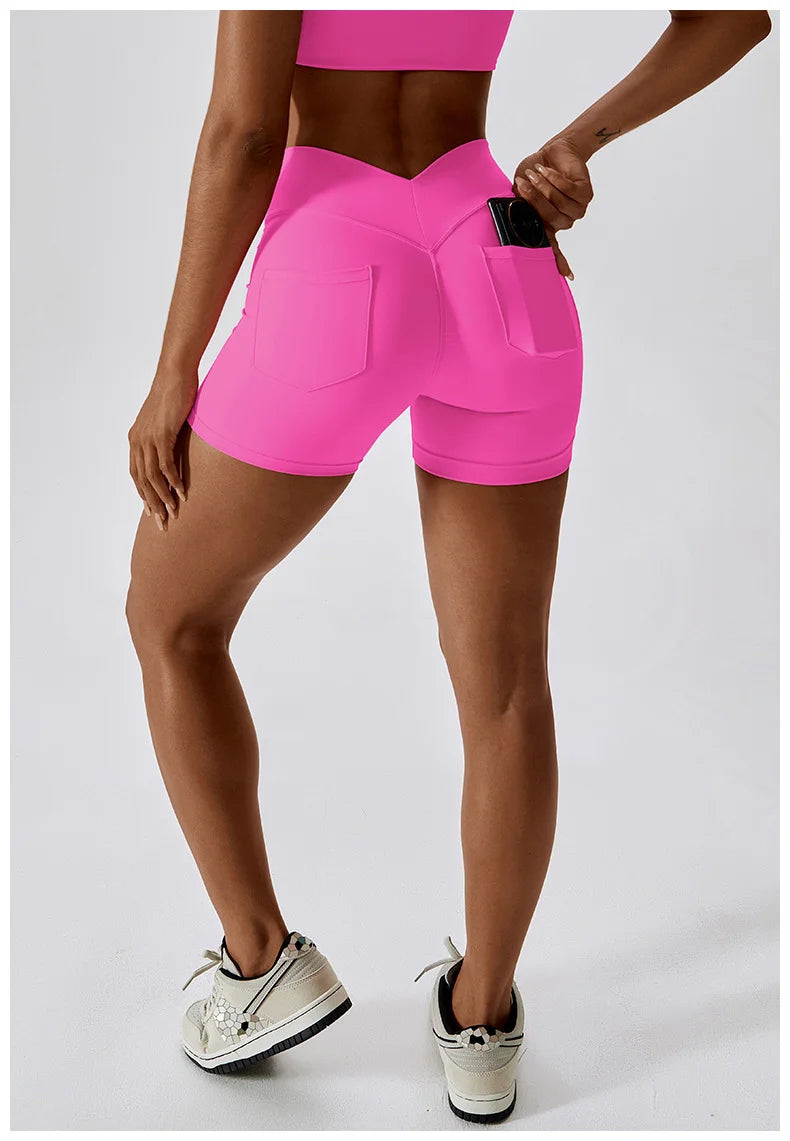 Tight Sport Shorts With Pocket
