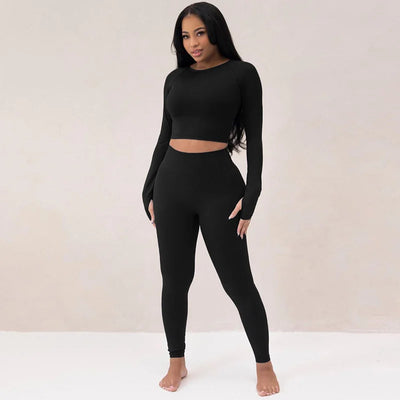 Long Sleeve Top And Leggings Set