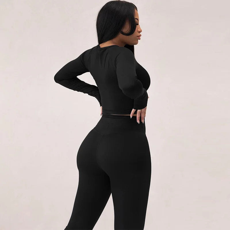 Long Sleeve Top And Leggings Set