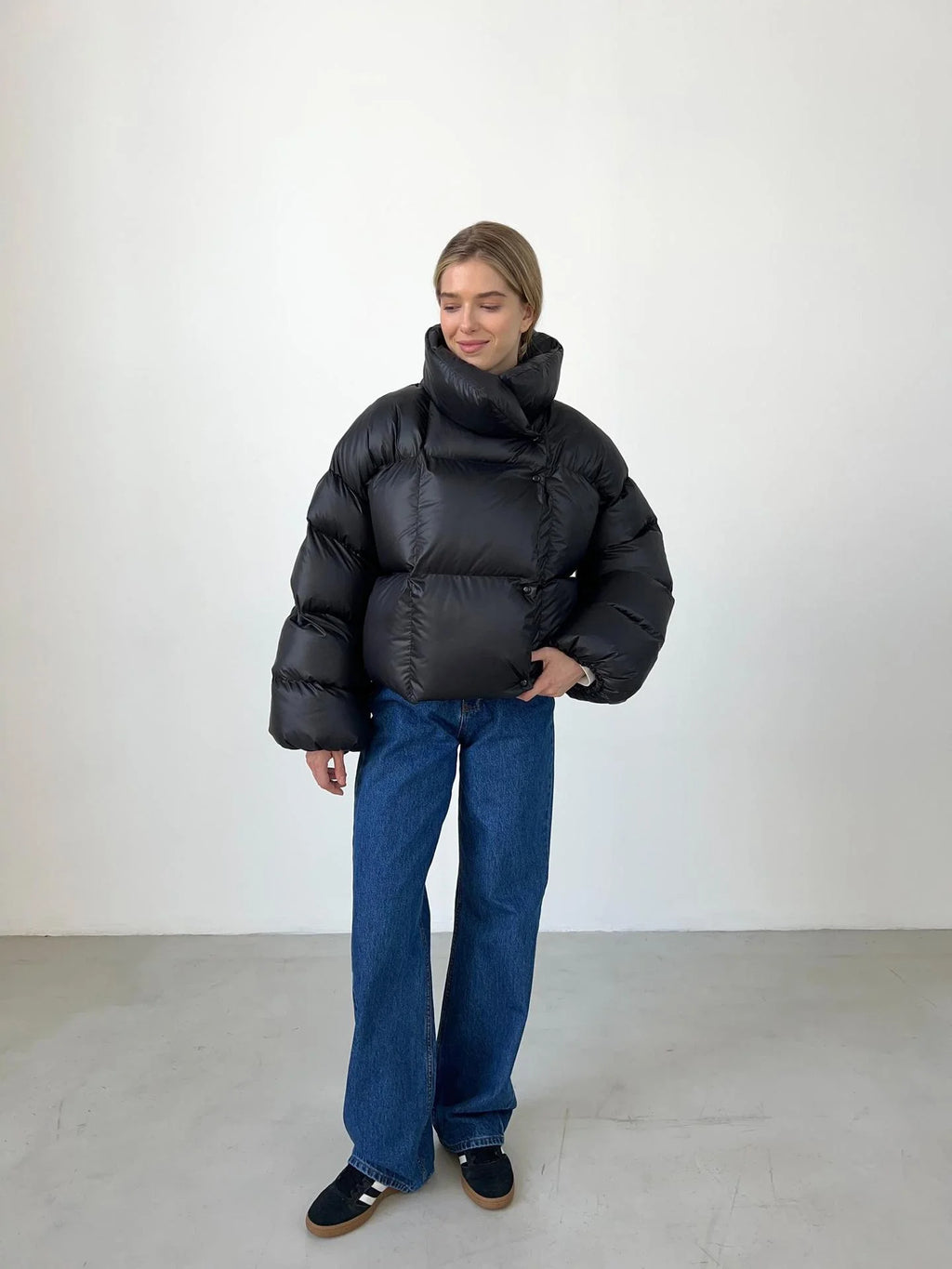 Cotton Padded Jacket Short Hooded