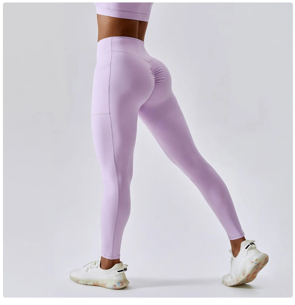 Sport Pants With Quick-drying Pocket And Crossed Waist