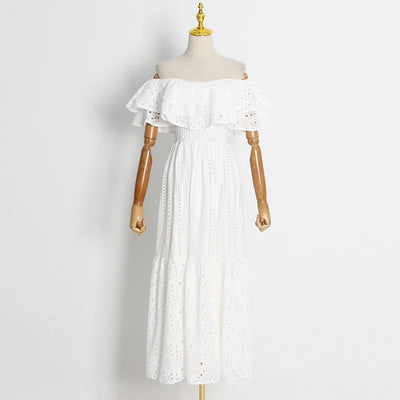 Long Skirt Dress With Embroidery