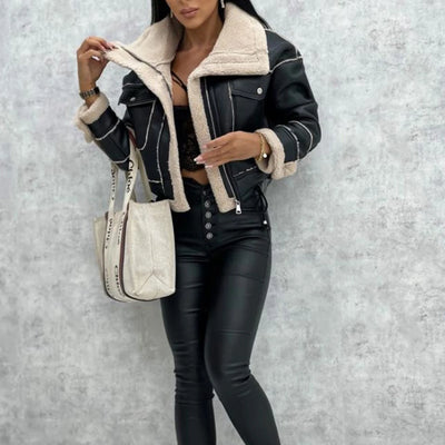 Cropped Jacket With Zipper