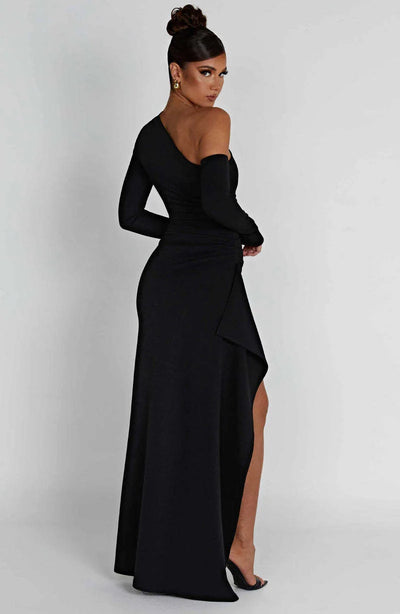 Sexy Strapless Hip Irregular Slit Skirt
