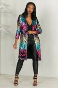 Colorful Sequin Cardigan Jacket