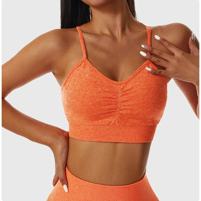 Fitted Crop Top With Thin Straps